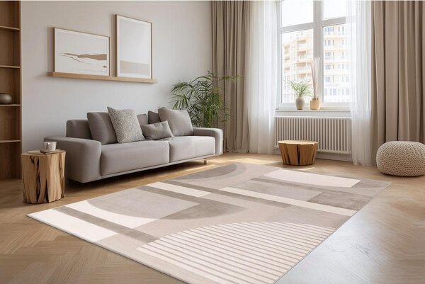 TKANA PREPROGA 80/150 cm tkano srebrne barve