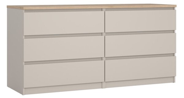 Kremno bela komoda 154x76x50 cm Naia – Tvilum