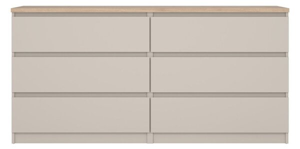 Kremno bela komoda 154x76x50 cm Naia – Tvilum