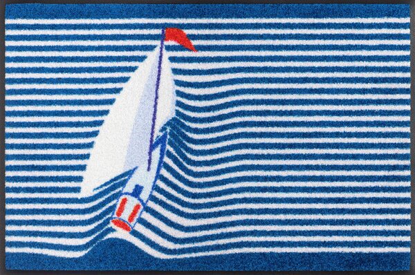 PREDPRAŽNIK Sailing Boat 50/75 cm potiskano modra