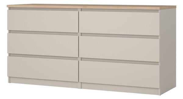 Kremno bela komoda 154x76x50 cm Naia – Tvilum