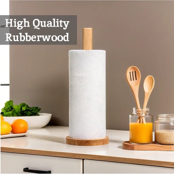 Leseno stojalo za papirnate brisače v naravni barvi ø 12 cm Soka – Premier Housewares