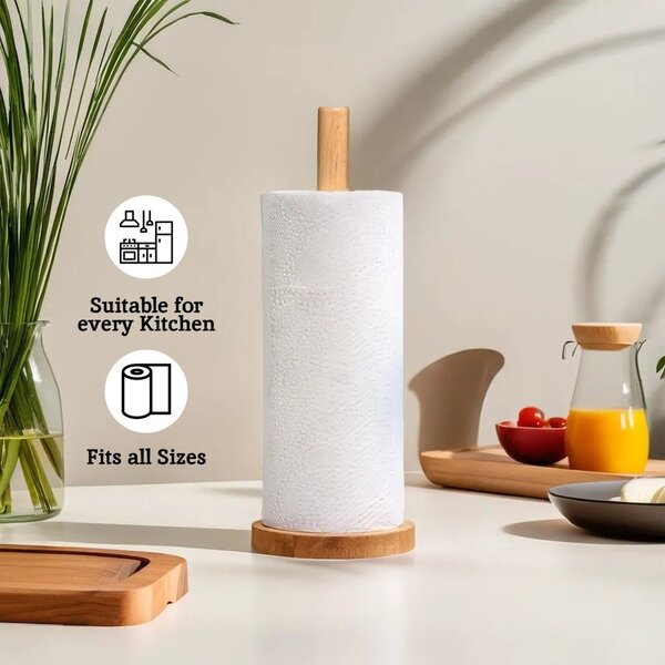 Leseno stojalo za papirnate brisače v naravni barvi ø 12 cm Soka – Premier Housewares