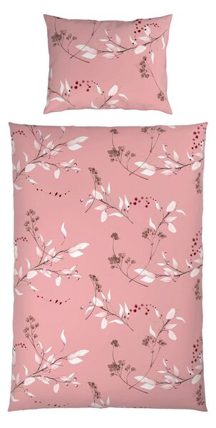 POSTELJNINA 140/200 cm saten roza
