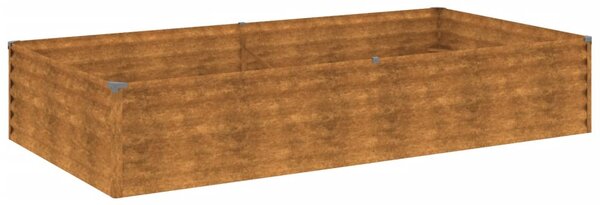 VidaXL Vrtna visoka greda 195x100x36 cm corten jeklo