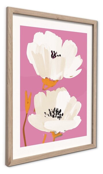 Tiskana slika z okvirjem 30x40 cm Peony Bloom – Styler