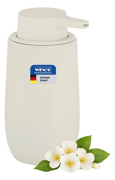 Kremno bel plastičen dozirnik za milo 400 ml Fablo – Wenko