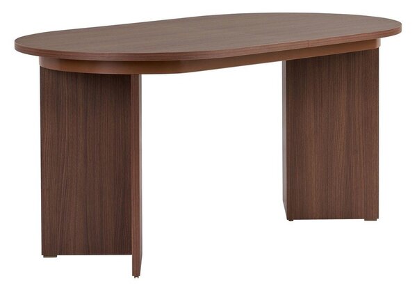 Raztegljiva jedilna miza z dodatno ploščo v orehovem dekorju 90x160 cm Sorell – Kalune Design