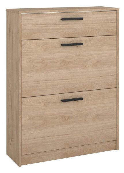 Preklopna omarica za čevlje v hrastovem dekorju v naravni barvi 70x94x24 cm Escape – Tvilum