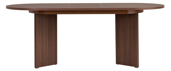 Raztegljiva jedilna miza z dodatno ploščo v orehovem dekorju 90x160 cm Sorell – Kalune Design
