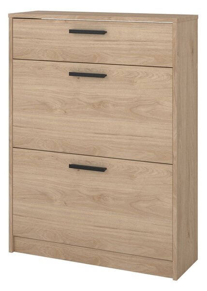 Preklopna omarica za čevlje v hrastovem dekorju v naravni barvi 70x94x24 cm Escape – Tvilum