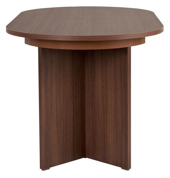 Raztegljiva jedilna miza z dodatno ploščo v orehovem dekorju 90x160 cm Sorell – Kalune Design