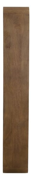 Regal iz masivnega manga v temni naravni barvi 100x200x30 cm Labare – Light & Living