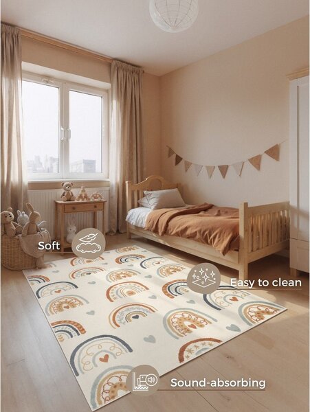 Kremno bela otroška preproga 160x235 cm Bowie – Hanse Home