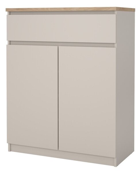 Kremno bela komoda 80x100x40 cm Naia – Tvilum