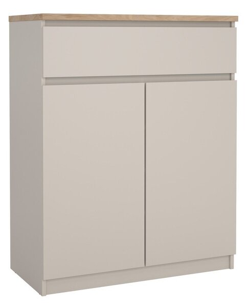 Kremno bela komoda 80x100x40 cm Naia – Tvilum