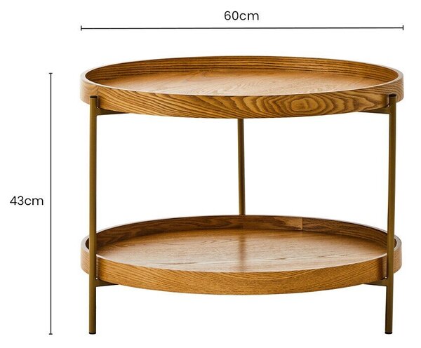 Okrogla stranska mizica ø 60 cm Viborg – Premier Housewares