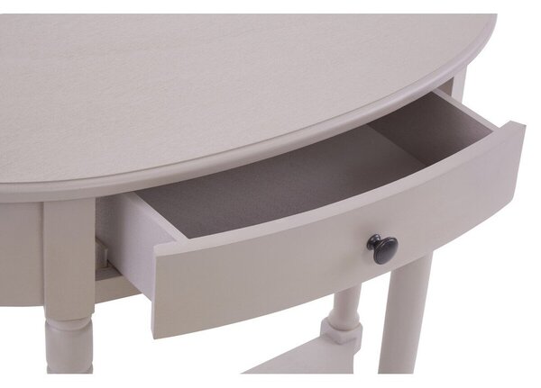 Siva stranska mizica iz masivnega bora 33x81 cm Heritage – Premier Housewares