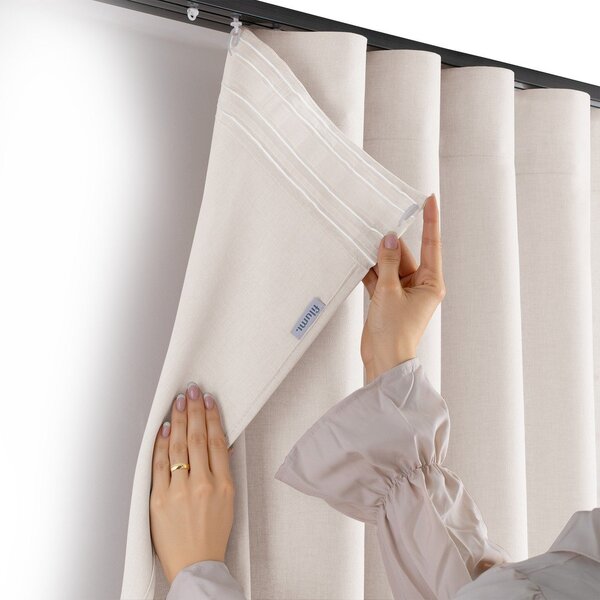 Kremno bela zavesa za delno zatemnitev 140x250 cm Calisto – Filumi