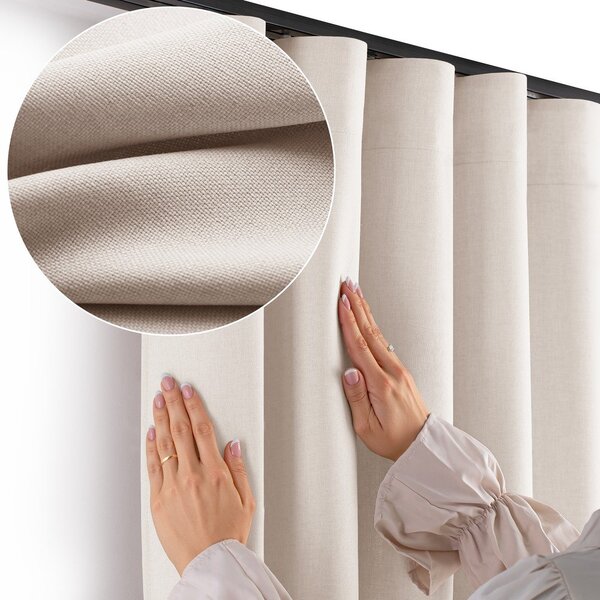 Kremno bela zavesa za delno zatemnitev 140x250 cm Calisto – Filumi