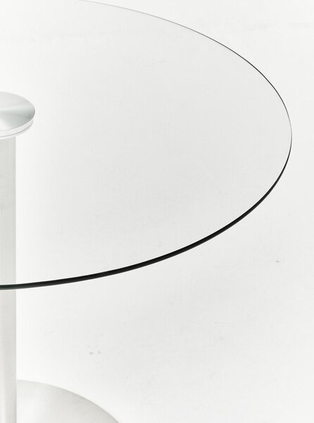 Okrogla jedilna miza s stekleno mizno ploščo ø 90 cm Metropolitan – Premier Housewares