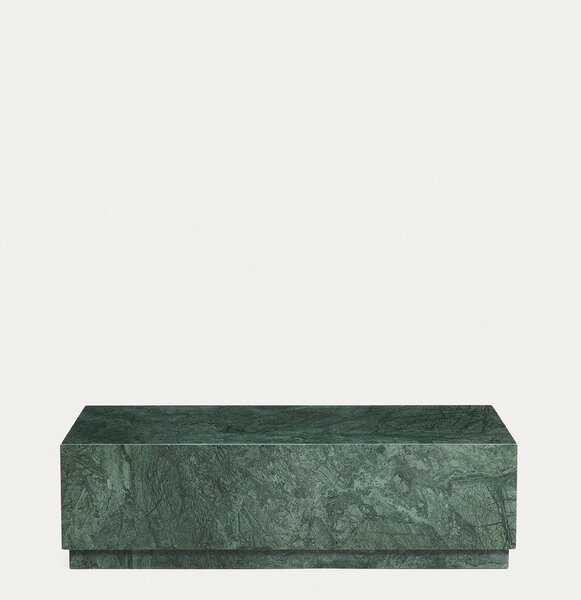 Zelena marmorna klubska mizica 50x100 cm Sorein – Kave Home