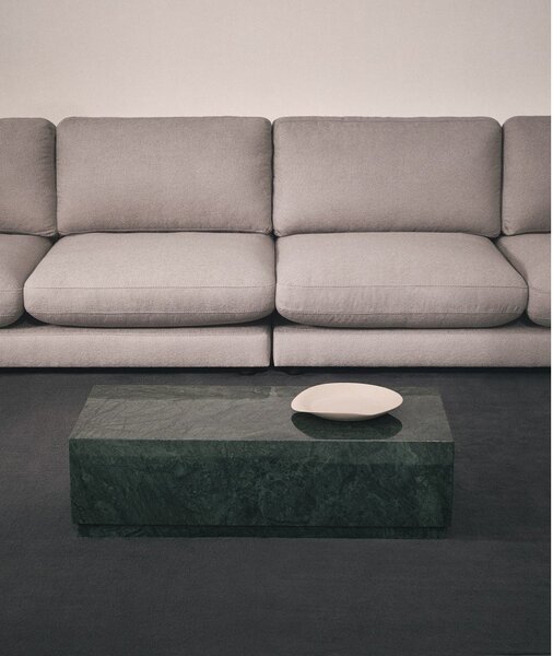 Zelena marmorna klubska mizica 50x100 cm Sorein – Kave Home