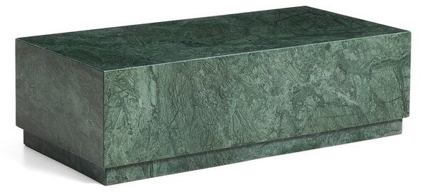 Zelena marmorna klubska mizica 50x100 cm Sorein – Kave Home