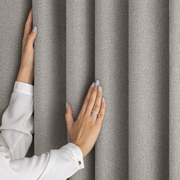 Sivorjava zatemnitvena zavesa 140x250 cm Corita – Restilo