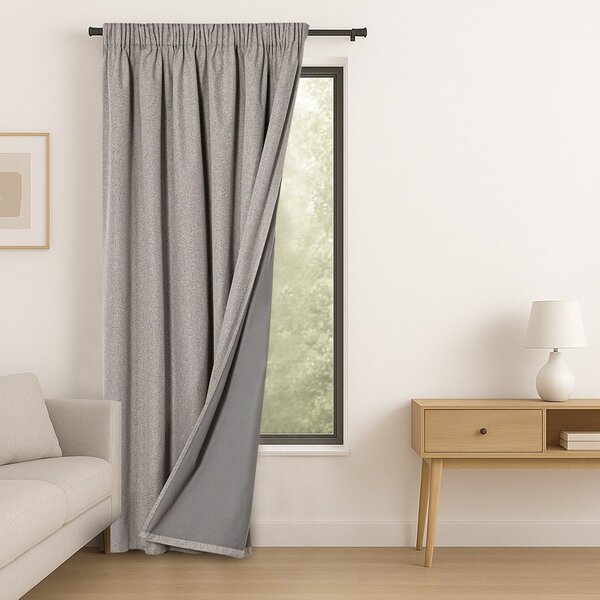 Sivorjava zatemnitvena zavesa 140x250 cm Corita – Restilo