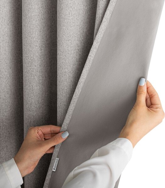 Sivorjava zatemnitvena zavesa 140x250 cm Corita – Restilo