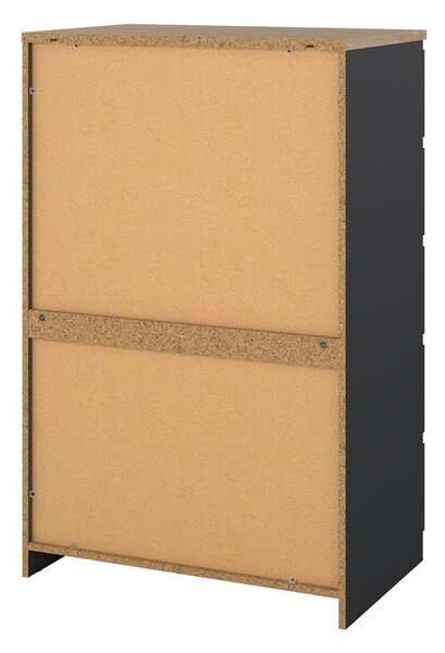 Temno siva komoda 77x121x50 cm Naia – Tvilum