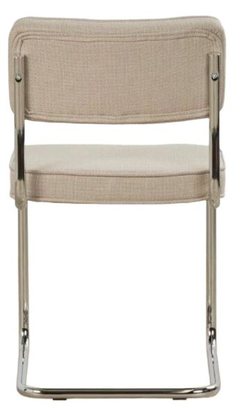 Bež oblazinjen gugalni jedilni stol Rupert – Unique Furniture