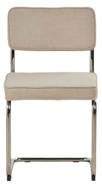 Bež oblazinjen gugalni jedilni stol Rupert – Unique Furniture