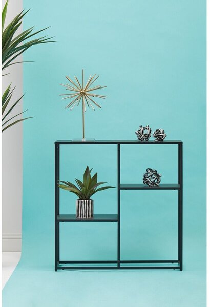 Črn jeklen regal 80x81x26 cm Acero – Premier Housewares