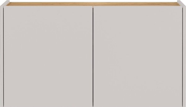 Kremno bela stenska omarica v hrastovem dekorju 93x52x29 cm Libbiano – Germania
