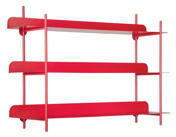 Rdeča večnivojska kovinska polica 60 cm Cool Retro – PT LIVING