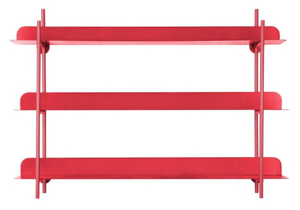 Rdeča večnivojska kovinska polica 60 cm Cool Retro – PT LIVING