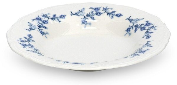 Bel/moder jušni porcelanast krožnik ø 23,5 cm Retro – BonBistro