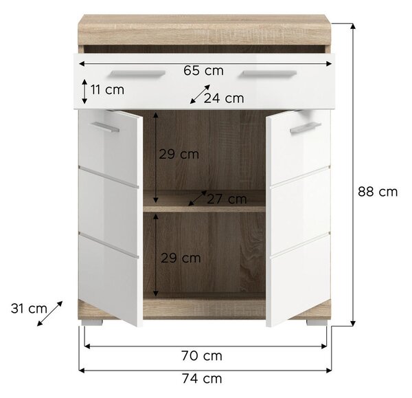 SPODNJA OMARICA 74/88/31 cm