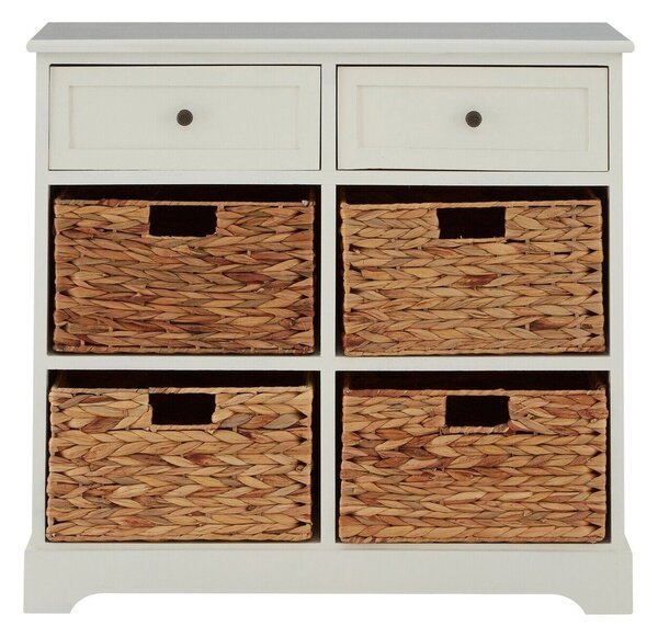Slonokoščena komoda iz masivne pavlonije 76x70x33 cm Vermont – Premier Housewares