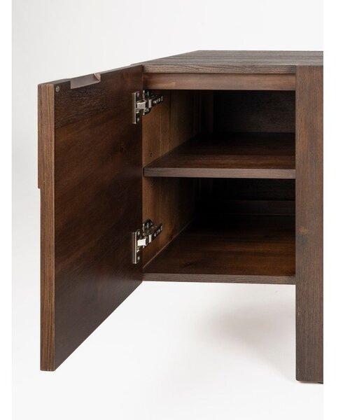 TV omarica iz masivnega lesa v temni naravni barvi 188x60x45 cm Bruneau – Dutchbone