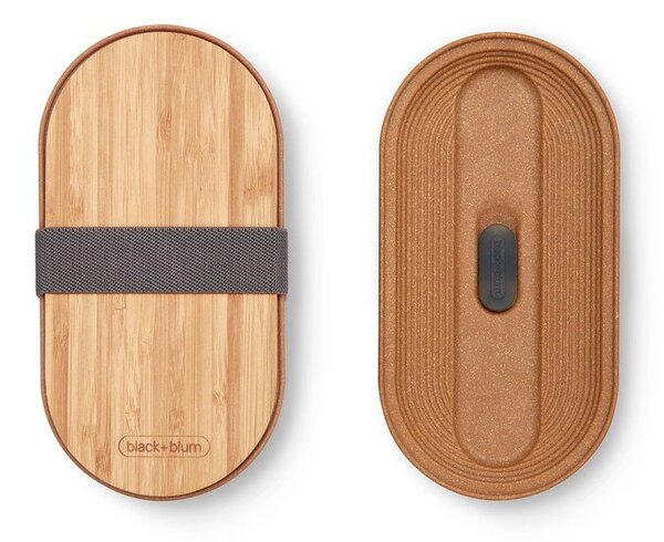 Posoda za malico 2 kos s predeli Bento – Black + Blum