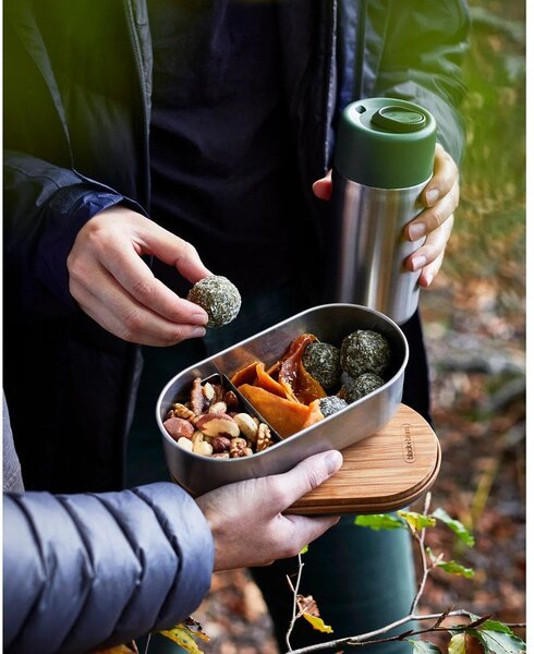 Posoda za malico 2 kos s predeli Bento – Black + Blum