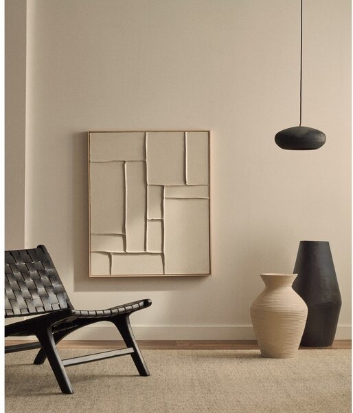 Ročno naslikana/3D slika z okvirjem/na platnu 80x100 cm Klis – Kave Home