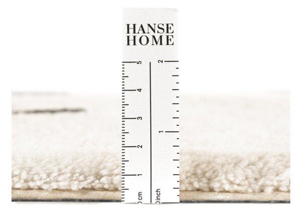 Črna/kremno bela pralna/ročno tkana bombažna otroška preproga 103x120 cm Snuggle Patsy – Hanse Home