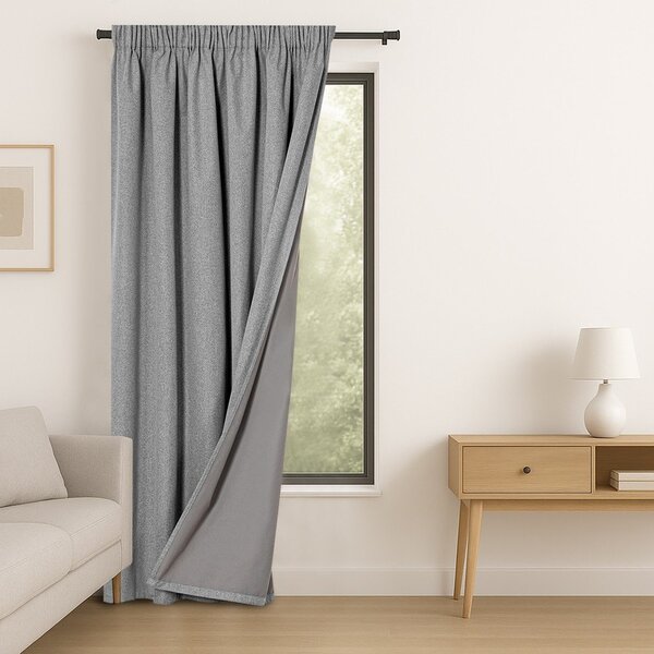 Siva zatemnitvena zavesa 140x250 cm Corita – Restilo
