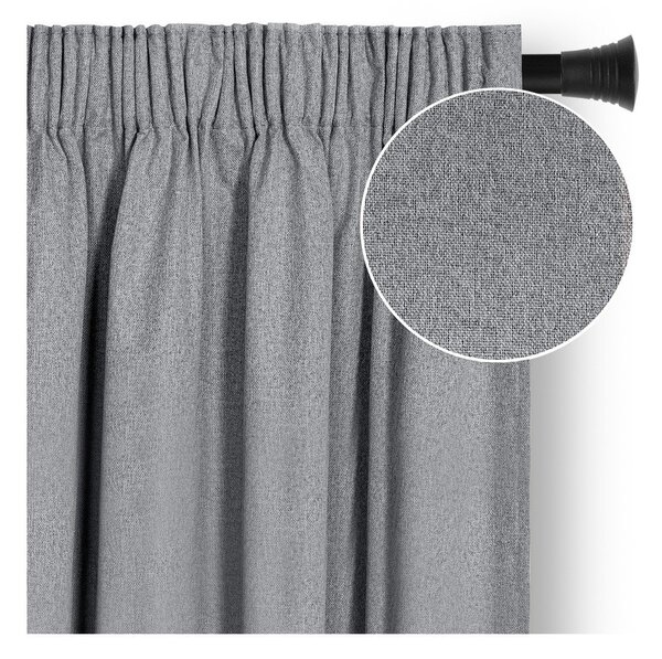Siva zatemnitvena zavesa 140x250 cm Corita – Restilo
