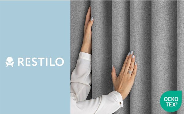 Siva zatemnitvena zavesa 140x250 cm Corita – Restilo