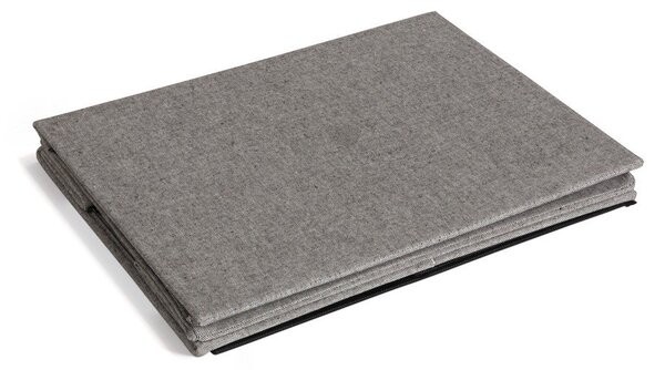 Siva tekstilna škatla za shranjevanje s pokrovom 36x46x25 cm Soft Storage Large – Bigso